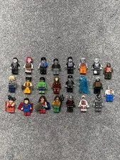 Lot Of Lego Figures Superman/wolverine/antman/hulk/wonder Woman Etc