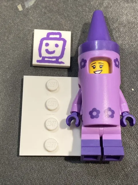 LEGO The Lego Movie 2 Crayon Girl Minifigure Purple - tlm152