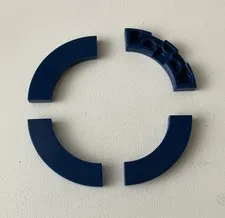 LEGO 4x NEW Pieces Tile 3x3 Round Corner Macaroni DARK BLUE #79393