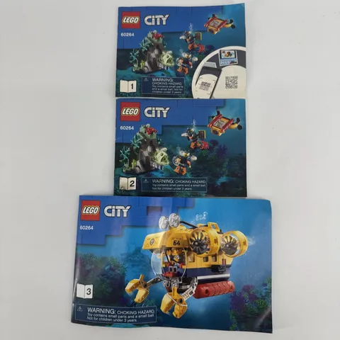 Lego City 60264 Instructions Manual Booklet Only Set Of Books 1, 2, & 3