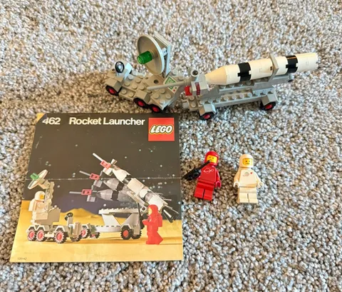 LEGO VINTAGE CLASSIC SPACE 462 MOBILE ROCKET LAUNCHER W INSTRUCTIONS Retired
