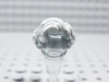 LEGO Light Bluish Gray Female Girl Short Hair Minifig Curled Wavy BQ