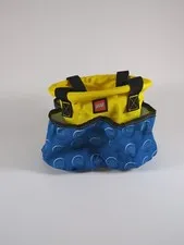 Lego Storage Big Toy Bucket Earth Day Basket Bag Organizer Yellow Blue Tote