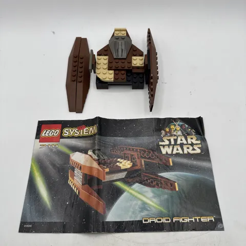 LEGO 7111 Star Wars Droid Fighter 90% Complete With Instructions