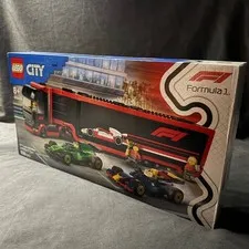LEGO City F1 Truck RB20 AMR24 Cars 60445 New Sealed Box Wear
