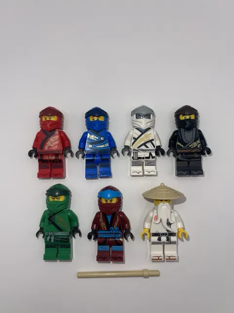 Lego Ninjago Legacy Minifigures RARE 2019 Kai Jay Cole Zane Lloyd Nya Sensei Wu