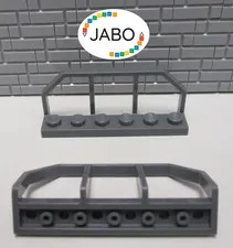 (M4/6/1) LEGO 2x 6583 Train Railing 1x6 New Dark Grey 75222 70675