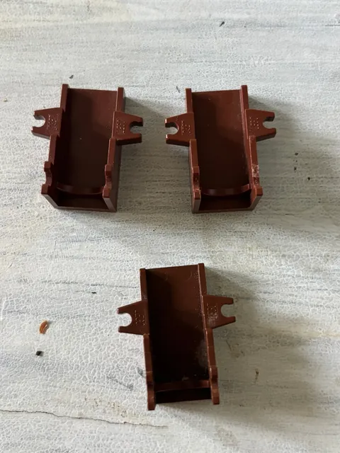 LEGO Projectile Launcher Cannon Base 2x4 1 Brown & 2 Reddish Brown Lot of 3
