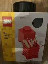 New Lego One Knob Black Storage Brick