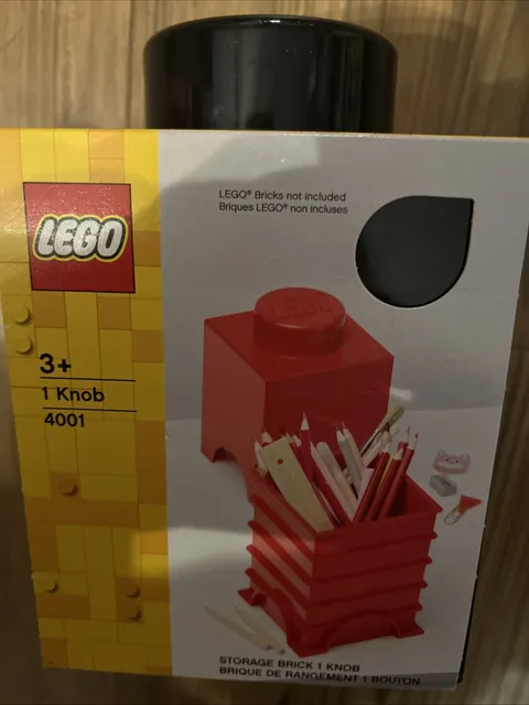 New Lego One Knob Black Storage Brick
