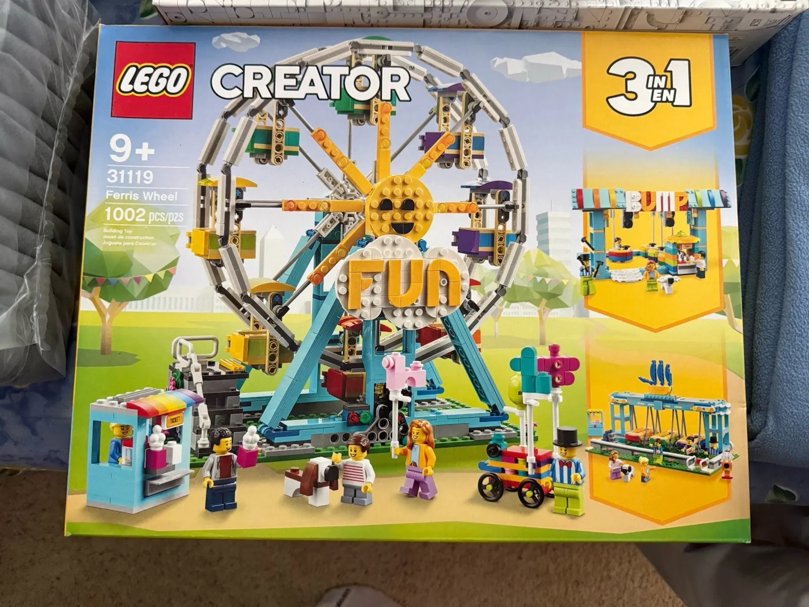 LEGO Creator 3in1 FERRIS WHEEL 1002pc 31119 NEW Sealed 5 Minifigs Retired A023