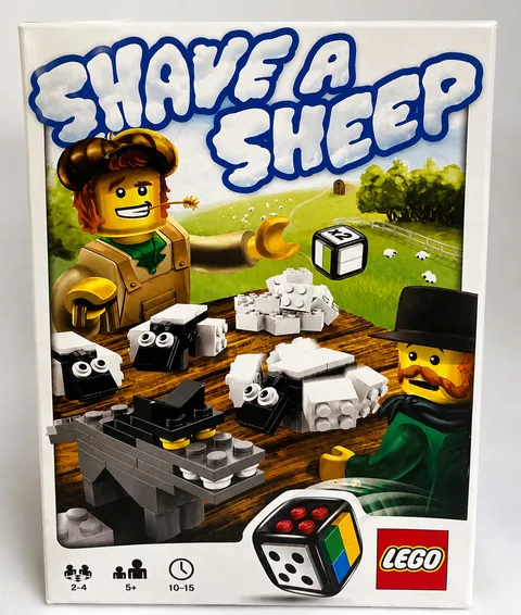 LEGO Games 3844 Shave A Sheep Board Game Incomplete Box Instructions Dice