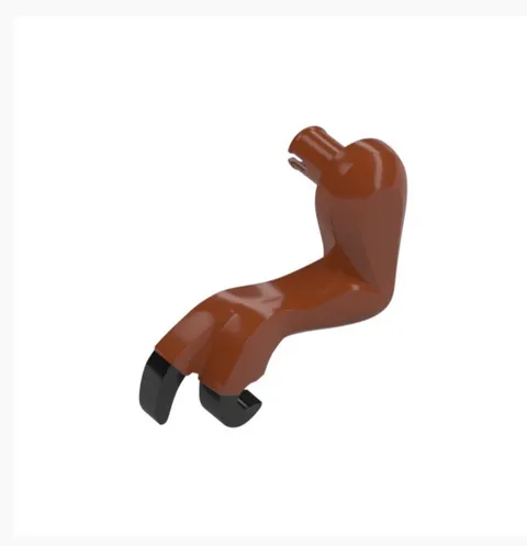 LEGO Dark Orange Dinosaur LEFT ARM Tyrannosaurus rex with Black Claws 