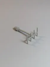 LEGO Vintage LIGHT GRAY Space Antenna w/ Side Spokes 3144 6970 493 928 (Damaged)