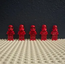 LEGO Stormtrooper Minifigures Lot of 5 Red Plastic LEGO Character