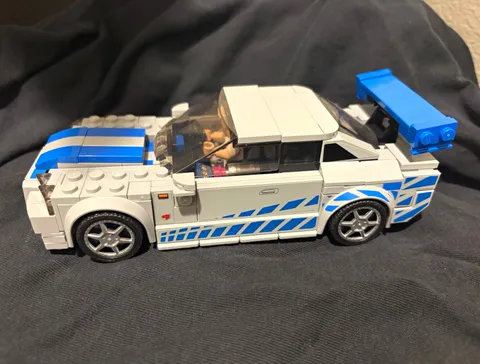 LEGO Assembled fast and furious Sports Car Vehicle Build w/ Minifigures