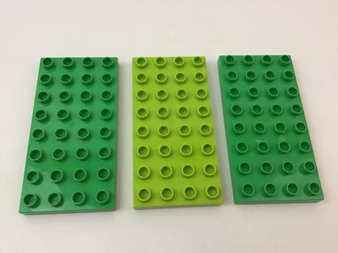 Lego Duplo Green Baseplate 8 X 4 Replacement Pieces Basic Green Apple Green 3pc