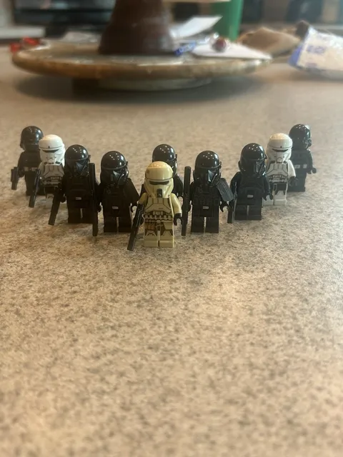 LEGO Star Wars Rogue One Lot Shore Trooper, Death Troopers, Hovertank Pilots con