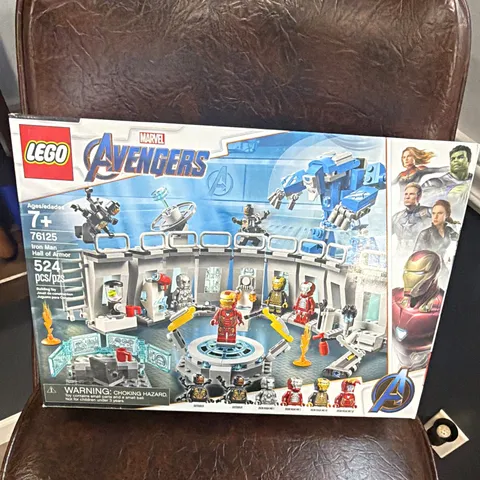 LEGO Marvel Avengers Iron Man Hall of Armor 76125 524 pcs Ages 7+ Box