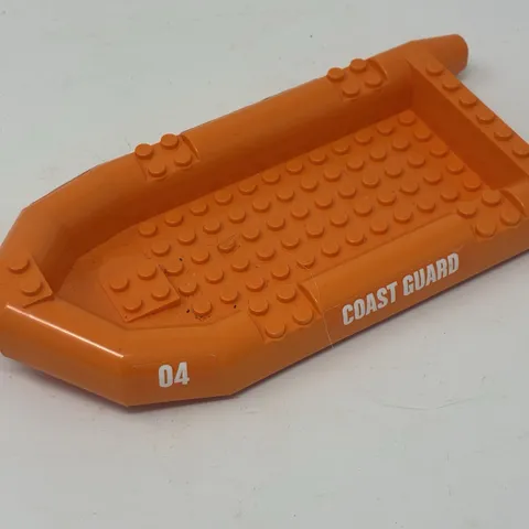 Lego - Boat, Rubber Raft - Orange Large (62812) Coast Guard