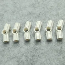 LEGO 32016 Technic Axle Pin Connector Number 3 Angled White x6 Genuine