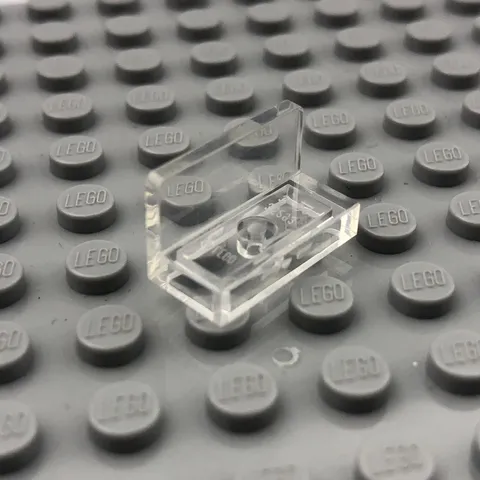 LEGO 4865b Trans Clear Panel 1 x 2 x 1 with Rounded Corners (x1)
