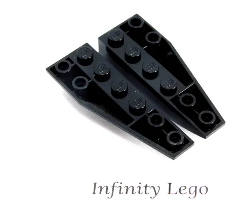 2 Pair LEGO Black Wedge 2 x 6 Double Inverted Right & Left 41764 41765 41317