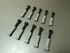 Lego Techinc 10 x Light Grey Shock Absorber 6.5L Small Joblot Bundle Part 731c05