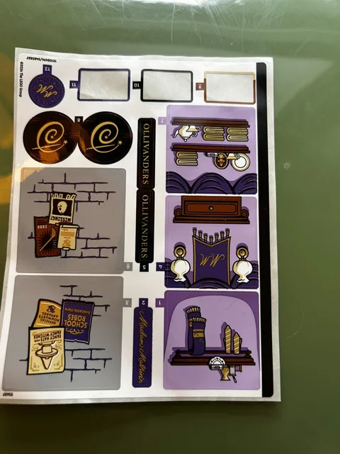LEGO Harry Potter Ollivanders & Madam Malkin's Robes 76439 Sticker Sheet