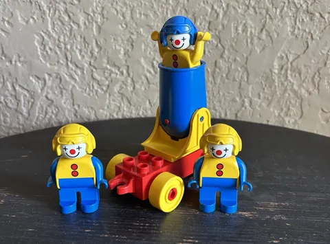 Lego Duplo Vintage Circus Lot Clown Figures Clown Cannon