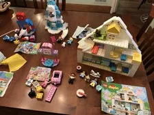 Lego DUPLO Lot, 10929 Playhouse, 10899 Frozen Ice Castle, 10940 Camping Van, mor