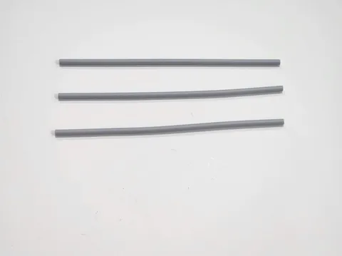 Lego Qty 3 - Light Bluish Gray - 75c16 Hose, Rigid 3mm D. 16L / 12.8cm - NEW