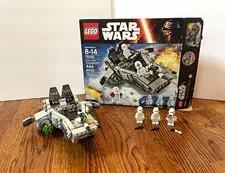 LEGO Star Wars First Order Snowspeeder 75100  99% complete set w/box