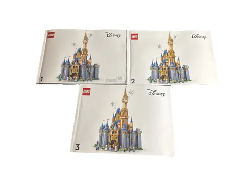 LEGO Disney Castle (43222) Instructions Manuals Only Complete Set of 3