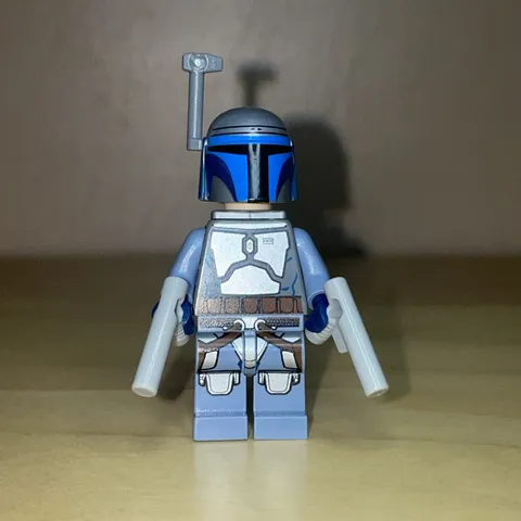 LEGO Star Wars Jango Fett Minifigure Mandalorian sw0468 75015 Bounty Hunter Blue