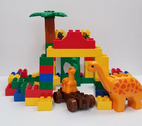RARE Vintage Lego Duplo Set 2603 Dinosaurs Preschool Building Toy Missing Figure