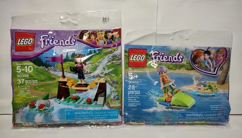 Lego Friends Olivia Mia 30398 Bridge Hike Frog 30410 Jet Ski Turtle Bag New HTF