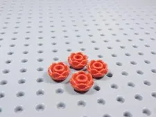 LEGO Lot of 4 Red Rose Flowers Petals Minifig AZ