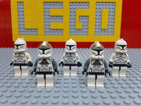LEGO Star Wars Minifigure Set 5 Clone Troopers Gunner Republic Soldier Clone War