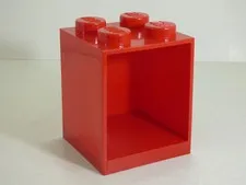 LEGO Storage Products: 41141730 4-Stud Brick Shelf Red NEW *Damaged Product*