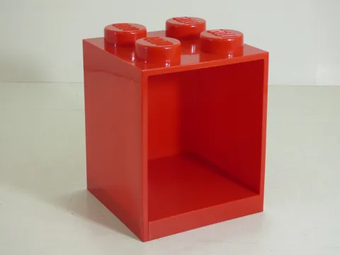 LEGO Storage Products: 41141730 4-Stud Brick Shelf Red NEW *Damaged Product*