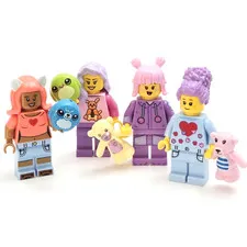 LEGO Pajama Party Girls Night Slumber Party Stuffed Animal Minifigure MOC Lot