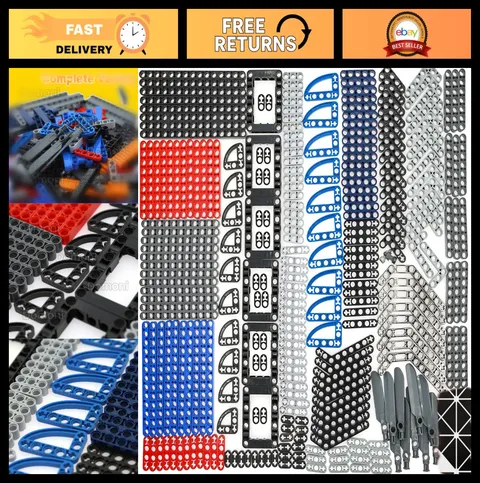 284-Piece Thin Axle Liftarm Set for LEGO - Robot, Helicopter, Propeller MOC Kit