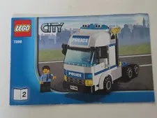 Lego City Set 7288 Mobile Police Unit Instruction Manual Booklet 2