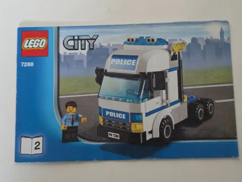 Lego City Set 7288 Mobile Police Unit Instruction Manual Booklet 2
