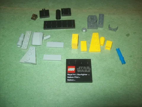 LEGO STAR WARS SET # 9674 EP.1 PARTS AND PIECES NABOO STAR FIGHTER AND NABOO