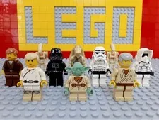 LEGO Star Wars Early Minifigure Set Yoda Luke Anakin Obi-Wan Trooper Battle Droi