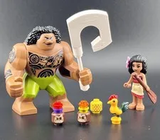 LEGO Disney Moana, Maui, Hei Hei Minifigures from 41150 Moana's Ocean Voyage