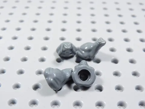 LEGO Lot of 4 Dark Bluish Gray Tree Frogs Frog Animal Minifig BQ