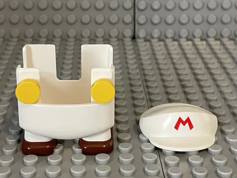 LEGO. Super Mario. Fire Mario Suit from 71370. Used.